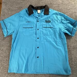 Hilton Bowling Pro Bowling Shirt‎ X-Large White Castle D Man #868